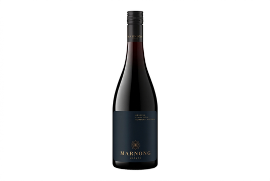 Reserve Pinot Noir with smaller bottle framing